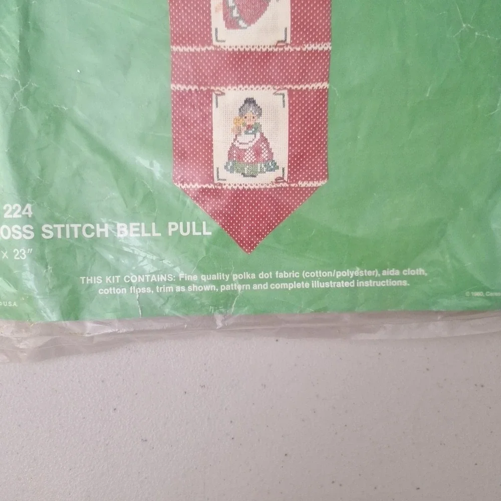 Vintage TITAN Holiday Stitchery Wall Hanging Kit No. 224 Christmas Cross Stitch